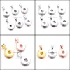 Charms Simple Métal 18Mm Ginger Snap Button Base Pendentif Pour Diy Snaps Boutons Collier Boucles D'oreilles Bijoux Accessoire Drop Delivery Fi Dhwyt