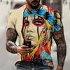 Men's T Shirts Big Size Men's T-Shirts Casual Summer Hawaiian Cute Flower Men 3D Vintage Floral Print Beach Holiday T-shirt Tops S-6XL