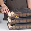 Depolama Şişeleri Otomatik Yumurta Kutusu Çekmece Buzdolabı Tasarruf Alan istiflenebilir çok katmanlı taze mutfak ürünleri