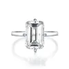 Pierścienie klastra jeden S925 Srebrny Diament Wysokiego Carbon 8 12 Pierścień Ins Biżuteria handlowa zagraniczna