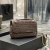 7A Lafite Grass Niki Bag Bag Womener مصممة Hangwags Hollow-Out Cross Body Bags Chain Leather Counter Counter Snap Magnetic Canvas Cloy zipper Pocket 633158 Pouch