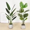 Fiori decorativi 1.4m Coda sciolta GirasoleArtificiale Dypsis Lutes Tree Plant Decor Piante di palma tropicali finte Perfect Faux Lutescens