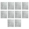 Presentförpackning 10 ark självhäftande bokstav och nummer klistermärken glitter alfabet för diy hantverksdekorationer konsttillverkning