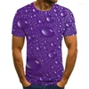 Мужские футболки Summer Drop 3D Fun Fashion Print Funt