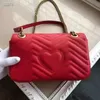 borse firmate Borsa a tracolla da donna Marmont borsa Messenger Totes Fashion Metallic Handbags Frizione a tracolla classica