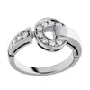 Fashion Classic Diamond Ring Wedding Engagement anneaux de fiançailles pour femmes 18 km Placing 925 Silver For Men Womengirl Valentin de la Saint-Mère Engagement de bijoux