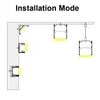 Belysningstillbeh￶r U Form LED -aluminiumkanalsystem med mj￶lkiga t￤ckk￥por och monteringskl￤mmor Aluminiumprofil f￶r LED -strip Light Crestech