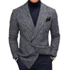 Autumn Mens Jacket Suit OneButton Classic Houndstooth Korean Style Blazers Non-ironing Men Wedding Tuxedos Suits Blazer Masculino