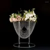 Party Decoration 4Pieces Tall Wedding Table Centerpiece Flowers Rack Acrylic Road Lead Crystal Event Home