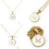 Charmes Funmode À La Mode En Acier Inoxydable Alphabet Pendentif Collier Pour Femmes Robe Bijoux Accessoires Lettre En Gros Fn173 Dro Dhtfa