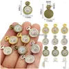 Charms 10Pcs Pocket Watch For Bracelet Vintage Antique Bronze Metal Clock Pendants Jewelry Making 11 17Mm Drop Delivery 202 Dhyka