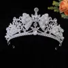 Tiaras kmvexo свадебные корона, украшения для волос, свадебные аксессуары, женские барокко короны, хрустальные тиары, королева вечеринка, ювелирные украшения Z0220