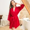 Women's Sleepwear Lace Sleeve Kimono Bathrobe Gown Women Sexy Intimate Lingerie Summer Bridal Bridesmaid Wedding Robe Home Service