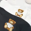 Sudadera con capucha para hombre, sudaderas con capucha para mujer, sudaderas cálidas de invierno, jersey de moda con bordado de oso, ropa deportiva holgada de manga larga, abrigo para pareja