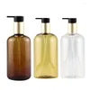 Bouteilles de stockage 2 pièces/ensemble 350ML pompe en plastique clair distributeur vide bouteille de liquide rechargeable conteneur pour shampooing désinfectant pour les mains