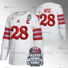 28 Jake Wise 2023 Ohio State Buckeyes Hockey Jersey faceoff vid sjön Jaedon Leslie Cole McWard Mason Lohrei Scooter Brickey Dalton Messina Cam Thiesing