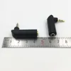 Conectores de ￡udio de 3,5 mm para f￪mea de 90 graus Adaptador em ￢ngulo de ￡udio do adaptador