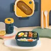 Ensembles de vaisselle TUUTH Portable Boîte à lunch hermétique Grille micro-ondable étanche Bento Prévenir les odeurs pour les enfants étudiants avec cuillère