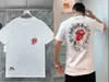 Męska luksusowa moda luksusowa marka T-koszule Projektanci tee poprawne horseshoe sanskrit cross boy boy graffiti T-shirts Kobiety Krótkie rękawie unisex tops essisl