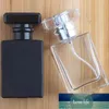 Spray Bottle 30ml Black/Clear Square Glass Essential Oil Perfume Bottle Mist Pump Liquid Toiletry Diffuse Container