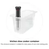Zestawy naczyń obiadowych pojemnik sous vide STOUGE SPRAWNE Pudełko gotowania domowe Casecontainers 6L Transparentlow Temperatura