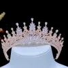 Tiaras ASNORA European and American Gorgeous Crystal Crowns Tiaras AAA Cubic Zirconia Headdress Bride Headband Wedding Headdress Z0220