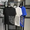T-shirts pour hommes Tshirt Hommes Léopard Strass Top Qualité Confortable Casual Slim Fit Été Personnalisé Tendance Plus La Taille Homme Tee Vêtements 5XL Z0221