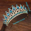 Tiaras Crystal Queen Tiara Crown Wedding Bridal Diadem For Women Head Jewelry Accessories Lady Hair Ornament Brud Pageant Headpiece Z0220