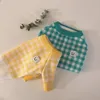 Cat Costumes Toast Plaid Autumn And Winter Warm Cute Small Dogs Dog Sweater Pet Core Yarn