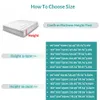 Mattress Pad ADOREHOUSE Washable Bed Cover Queen Size Fitted Sheet 140x200cm Embossed Quilted King Protector 230221