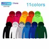 11 Colors Thin Hoodie Custom Embroidery Hoody Personalized Brand Text Photo Cheap Zipper Hoodie WESTCOOL 022023H 022123H