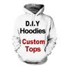 Sweat-shirt à capuche pour hommes et femmes, impression 3D, Design personnalisé, Hip Hop, grossistes, fournisseurs de vêtements, 6XL
