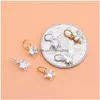 Charms Sterling Sier Diamond Zircon Accessories Mini Small Star Pentagram Pendant Bracelet Necklace Creative Handmade Drop D Dh1Cw
