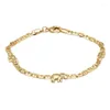 Anklets Vintage Gold Color For Women Elephant Pendant Charms Beach Summer Foot Ankle Bracelet Wholesale Jewelry