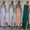Платья для вечеринок Serene Hill Lilac High Split Mermaid Элегантные сексуальные вечерние платья на одно плечо роскошные бисера 2023 года для женщин LA71493 230220