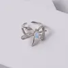 Cluster Rings INS Trendy Female Index Finger Opening Adjustable Ring White Moonstone Spider For Women Vintage Jewelry Anillos Mujer