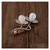 Pins Brooches New European Version Of Opal Brooch Cat Pin Female Fashion Creative Clothing Accessories Manufacturers Who Dhxcm