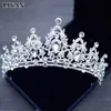 Tiaras LIYAN Luxus Frauen Mode Hochzeit Tiara Krone Silber Farbe Diadem Schleier Tiara Braut Haarschmuck Kopfschmuck Kopfbedeckung Schmuck Z0220