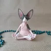 Decoratieve objecten Figurines Meditatie Yoga Happy Cat Whimsical Boeddha Sphinx Art Deco Sculpture Outdoor Garden Statue 230221