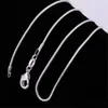 Chains 1Mm 925 Sterling Sier Smooth Snake Women Necklaces Jewelry Chain 16 18 20 22 24 26 28 30 32 Inches Drop Delivery 202 Dhv91