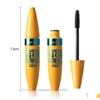 Mascara 3D Fiber Rimel Waterproof Curled tjocka ￶gonfransar F￶rl￤ngning Naturlig l￤ngd Eyes Professional Makeup Tool Drop Delivery Health DHM4D