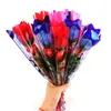 Colorful Luminous Rose Artificial LED Light Flower Unique Gifts Home Living Room Decoration Fake Flowers Valentine's Day Present