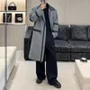 Men's Jackets 2023 Extra Long Coat Male Winter Spring Mens Slim Fit Windbreaker Jacket Manteau Homme