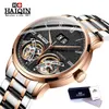 Montres-bracelets automatique mécanique haiqin hommes montre haut en acier inoxydable hommes d'affaires montre-bracelet sport étanche calendrier horloge montre-bracelet