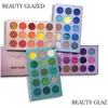 Eye Shadow Beauty Glazed 4 em 1 Paleta de placa de cores Pigmento amarelo 60 Cores Matte Glitter Highlighter Drop Deliver