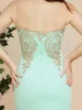 Abiti da festa babyonline menta verde damigella d'onore maxi pavimenti abiti sirena eleganti appqulies sweetheart illusion estate 230221