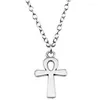 Pendentif Colliers Égyptien Ankh Collier Goth Gothique Surnaturel Pentagramme Tour De Cou Vie Egypte Symbole Croix Pour Les Femmes Hip Hop Cadeau Bijoux