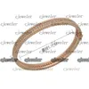 braccialetti con ciondoli Bracciale con diamanti Perlee Fila singola doppia fila design tempestato di diamanti VC Lettera Full Star oro 18 carati argento 925 or236g