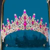 Tiaras diezi brud krona ny europeisk huvudkläder stil kristall hårklänning tillbehör tiara kvinnor bröllop strass krona hår smycken z0220