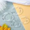 Hoop oorbellen Dayoff Boho Europees Acrylacetaat voor vrouwen Fashion transparante Clear Circle Hoops Earring Sieraden Vrouw E471